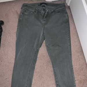 Army green jeans
